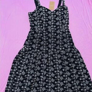 RIHOAS Black and White Patterned Dress